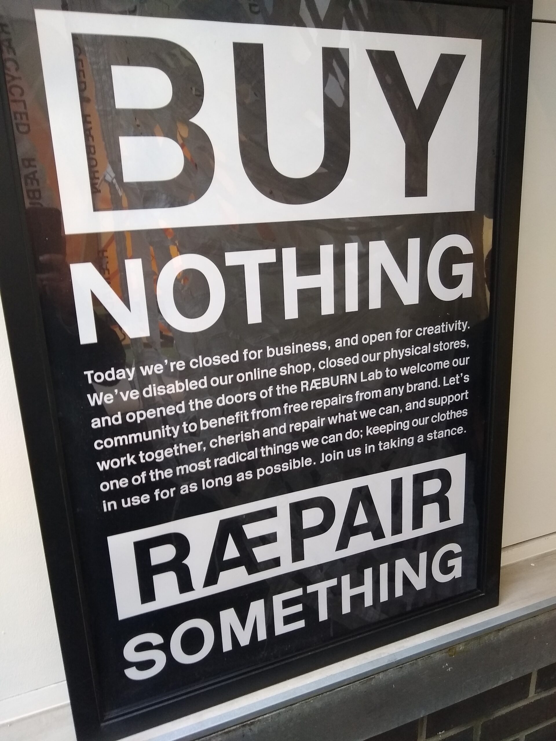 buy nothing poster